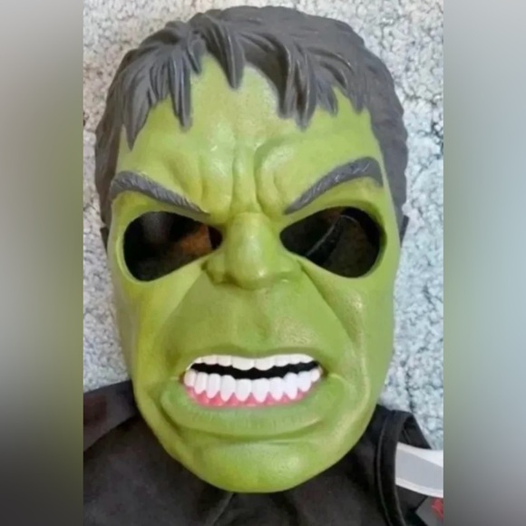 Costume dressup play time boys 10/12 large 2 piece set hulk mask/army halloween - Picture 1 of 6